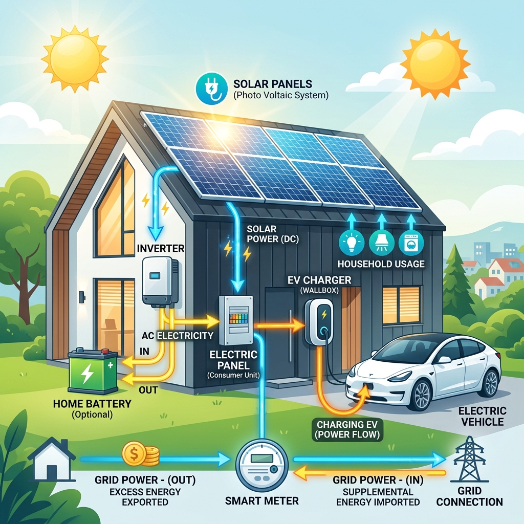 Borne de recharge pour chalet de montagne : installation, protection gel et panneaux solaires